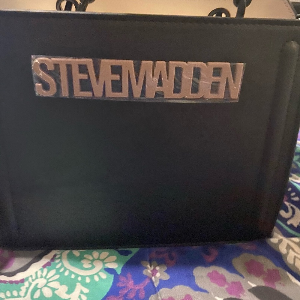 Steve Madden Black Tote Bag